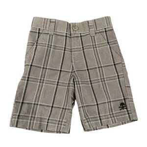 Tony Hawk Shorts Boys Size 4 Skater Skateboarder Bermuda Checkered‎ Y2K Gargoyle